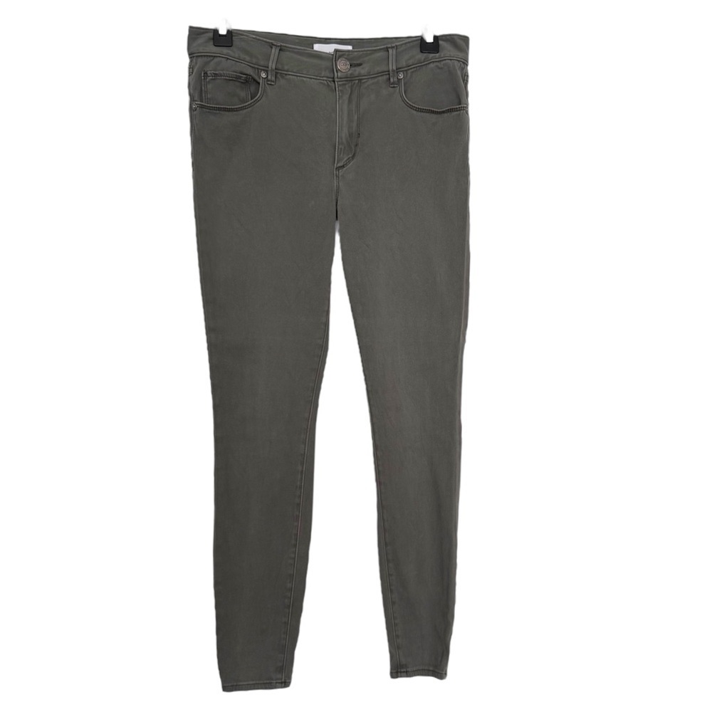 Made & Loved LOFT Size 28/6 Leggings Green Denim Stretch Skinny Jeggings